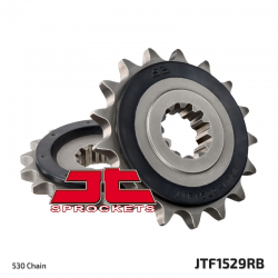 JT, přední řetězové kolečko, 2077 17, s gumovou výplní, Kawasaki ZRX 1100/1200 '97-06 (JTF1529.17RB)* (řetěz 530)