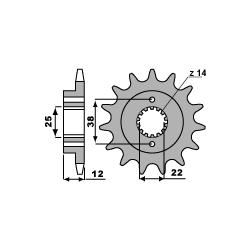 Winderosa (Vertex), těsnění víka alternátoru, KTM EXC 250 94-99, EXC 300 97-99, EXC 380 98-99, MXC 300 97-99, SX 250 94-99, S