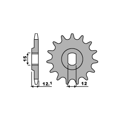 Winderosa (Vertex), těsnění víka alternátoru, KTM EXC 400 00-02, EXC 450 03-07, EXC 520 00-02, EXC 525 03-07, SX 400 98-02, S