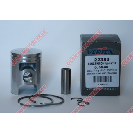 VERTEX TŁOK HONDA KYMCO DIO, BALI, SFX, X8R 39,50 MM (+0,50 MM)