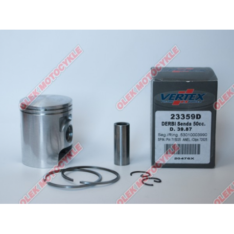 VERTEX TŁOK DERBI SENDA 50 (39,85MM) (PIERŚCIENIE 53010003990 x 2 SZT.)