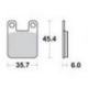 SBS KLOCKI HAMULCOWE KH115 STREET CERAMIC KOLOR CZARNY PASUJE DO YAMAHA DT50R '04-, TZR50 '03-, TOMOS