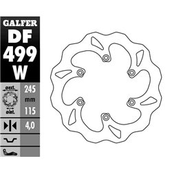 Galfer, zadní brzdový kotouč Yamaha YZ 125/250 (02-15) YZF/WRF (02-15)