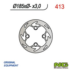 NG, přední brzdový kotouč, Gas Gas 125/200/250 TXT (185x-x3)