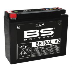 BS AKUMULATOR BB16AL-A2 (FA) (YB16ALA2) 12V 16AH 205X71X164 BEZOBSŁUGOWY - ZALANY (160A) (4)