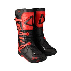 Leatt, MX boty 3.5 Boot, červená barva, velikost 44.5 / 29 cm
