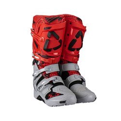 Leatt, cross boty  5.5 Flexlock Enduro Boots JW22, barva červená/šedá, velikost 40.5 / 25.5 cm