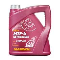 Mannol, MTF-4 GETRIEBEOEL 75W80 API GL4 – převodový olej, syntetický 4L (75W-80)
