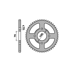 PBR ZĘBATKA TYLNA 4301 41 C45