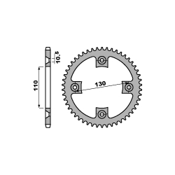 PBR ZĘBATKA TYLNA 4303 38 C45 HONDA TRX 400/450 (JTR1350.38) (ŁAŃC. 520)
