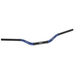 Accel, alu řidítka Taper (28,6mm) MX, model Honda CR vysoká (7075-T6) Ergal, dvoubarevná, modrá+černá barva (šířka 790mm)