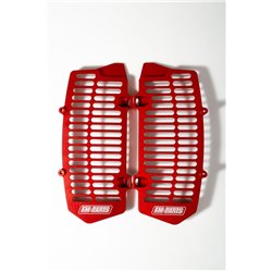 FM-Parts, duralové výztuhy chladičů (mřížky), KTM/Husqvarna '20-22', červená barva