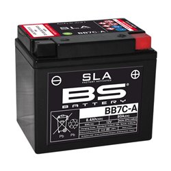 BS, akumulátor BB7C-A (FA) (YB7C-A) 12V 8AH 129X89X114, bezúdržbový - nalitý (80A) (5)