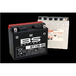 BS, akumulátor BT12B-BS (YT12B-BS) (YT12B-4) 12V 10AH 151X70X130, bezúdržbový - elektrolyt samostatně (175A) (4) UE2019/1148