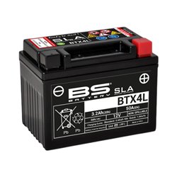 BS, akumulátor BTX4L+ / BTZ5S (FA) (YTX4L-BS, YT4L-BS, YTZ5S) 12V 3AH 114X71X86, bezúdržbový - naplněný (50A) (8) - nahrazuje 30