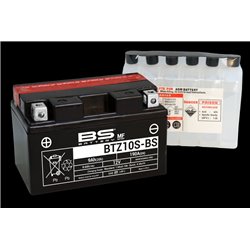 BS, akumulátor BTZ10S-BS (YTZ10S, YTZ10S-BS) 12V 8,6AH 150X86X95, bezúdržbový - elektrolyt samostatně (190A) (4) UE2019/1148