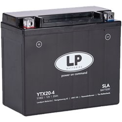 Landport, akumulátor YTX20-4 (YB18A/YTX20-BS) 12V 20AH (175X87X155mm) (310A) (SLA, bezúdržbový (4)