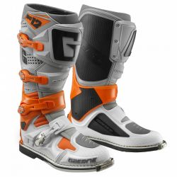 Gaerne SG-12, cross boty, bílá barva/oranžová/šedá, velikost 41