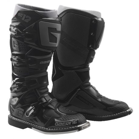 Gaerne SG-12, cross boty, Black, černá barva, velikost 47