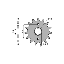 PBR ZĘBATKA PRZEDNIA 513 16 18NC (ŁAŃC. 530)