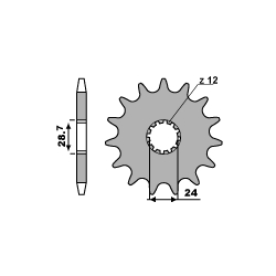PBR, přední řetězové kolečko, 526 16 18NC ZR 1100 (91-97) (řetěz 530)