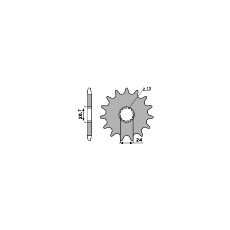 PBR ZĘBATKA PRZEDNIA 526 16 18NC ZR 1100 (91-97) (ŁAŃC. 530)