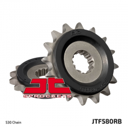 JT ZĘBATKA PRZEDNIA 580 17 Z GUMĄ YAMAHA FZR 1000/ FZ6/ R6 (JTF580.17RB)* (ŁAŃC. 530)