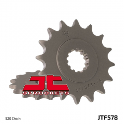 JT ZĘBATKA PRZEDNIA 585 16 KAWASAKI ZX-6R/RR '07-17, YAMAHA XTZ 750 '90-'98 (JTF1536.16)* (JTF578.16) (ŁAŃC. 520)