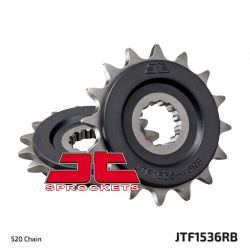 JT ZĘBATKA PRZEDNIA 585 16 Z GUMĄ KAWASAKI ZX-6R/RR '07-17, YAMAHA XTZ 750 '90-'98 (JTF1536.16RB)* (ŁAŃC. 520)