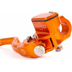 Beringer, Aerotec, radiální brzdová pumpa, Ø14,5mm, integrovaná nádobka, Orange (Type 2 páčka- 14cm)