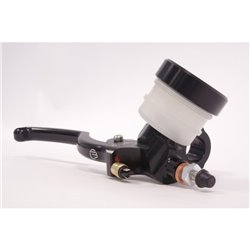 Beringer, classic axiální brzdová pumpa Ø17,5mm, Plug-in nádobka, Black (Type A páčka- 16cm Silver)