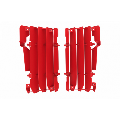 POLISPORT OSŁONY CHŁODNICY (KRATKI - KOMPLET) BETA RR250/300 2T 350/400/450 4T 13-18 KOLOR CZERWONY