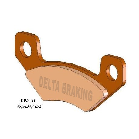 DELTA BRAKING KLOCKI HAMULCOWE KH398 CAN-AM DS 450 '08-'14 TYŁ - ZASTĘPUJĄ DB2131MX-D ORAZ DB2131QD-D
