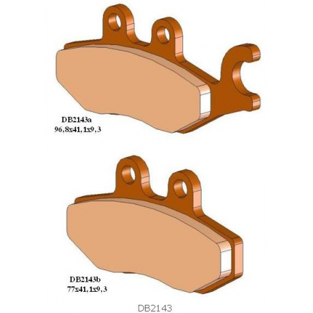 DELTA BRAKING KLOCKI HAMULCOWE KH418 PIAGGIO 125/150/250/300/350/400/500 TYŁ