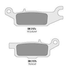 DELTA BRAKING KLOCKI HAMULCOWE KH445 YAMAHA YFM 550 GRIZZLY '11-14, YFM 700 GRIZZLY '07-18 LEWY TYŁ - ZASTĘPUJĄ DB2157MX-D ORAZ