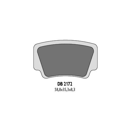 DELTA BRAKING KLOCKI HAMULCOWE KH463 KTM QUAD - ZASTĘPUJĄ DB2172MX-D ORAZ DB2172QD-D