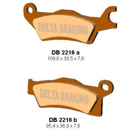 DELTA BRAKING KLOCKI HAMULCOWE KH618 CAN-AM OUTLANDER 800/1000 '12, RENEGADE 1000 '12 LEWY PRZÓD - ZASTĘPUJĄ DB2216MX-D ORAZ DB2