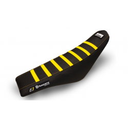 BLACKBIRD POKROWIEC/POSZYCIE NA SIEDZENIE HUSQVARNA FC/TC '14-'15, TE/FE '14-'16, ZEBRA KOLOR CZARNY/ŻÓŁTY