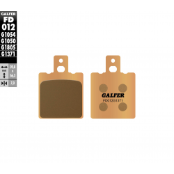 GALFER KLOCKI HAMULCOWE KH47 SPIEK METALICZNY (ZŁOTE) STREET