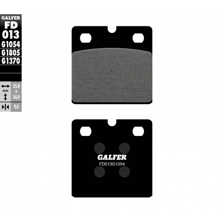 GALFER KLOCKI HAMULCOWE KH18 BMW K75, K100, K1100, R45/65/80/100 PÓŁMETALICZNE