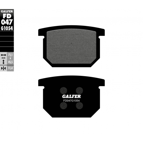 GALFER KLOCKI HAMULCOWE KH65 SUZUKI GS/GSX
