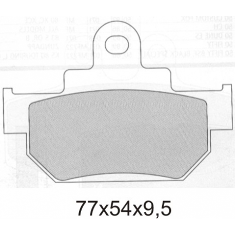GALFER KLOCKI HAMULCOWE KH106/2 PÓŁMETALICZNE SUZUKI (GRUBOŚĆ 9,5MM) (OFERTA SPECJALNA) WYCOFANE Z OFERTY