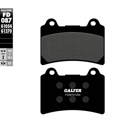 GALFER KLOCKI HAMULCOWE KH123