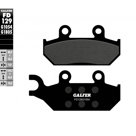 GALFER KLOCKI HAMULCOWE KH172 YAMAHA XT 600 92-03, XTZ 660 91-98