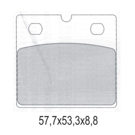 GALFER KLOCKI HAMULCOWE KH171 PÓŁMETALICZNE BMW K75/100, R80/100 PRZÓD (OFERTA SPECJALNA) WYCOFANE Z OFERTY