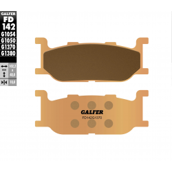 GALFER KLOCKI HAMULCOWE KH179 SPIEK METALICZNY (ZŁOTE) STREET, PRZÓD YAMAHA XV535/750 '95- , XJ600/900 DIVERSON, XVS650/950, XVZ
