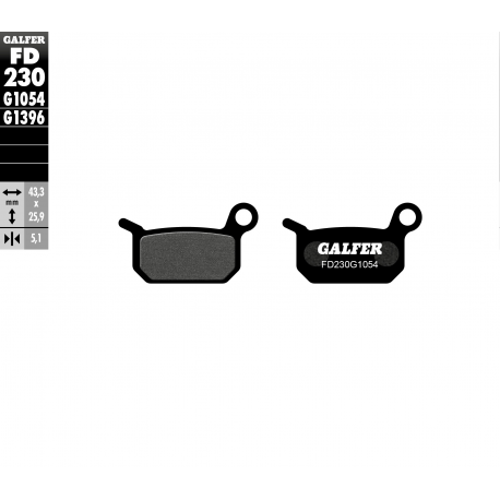 GALFER KLOCKI HAMULCOWE KH325 KTM 50/65
