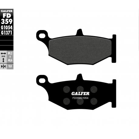 GALFER KLOCKI HAMULCOWE KH419 SUZUKI GSR/GSXR/GSX TYŁ PÓŁMETALICZNE
