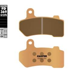 GALFER KLOCKI HAMULCOWE KH409 SPIEK METALICZNY (ZŁOTE) STREET HARLEY (PRZÓD/TYŁ) 1185/1340/1450/1690/1745/1801