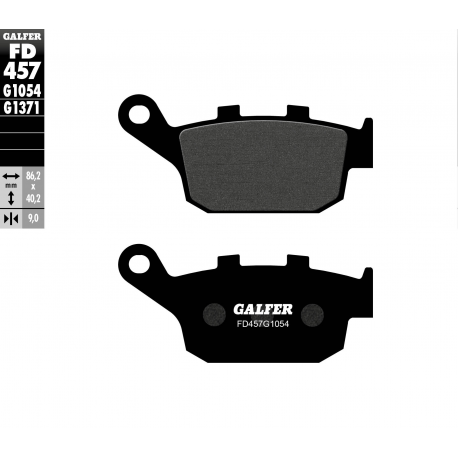 GALFER KLOCKI HAMULCOWE KH496 TYŁ HONDA CBR 250 10-13, SUZUKI SVF 650 GLADIUS '09- , Z750/800/900
